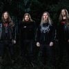 Promotional photo of all four members of Vomitory standing together, taken by Marcus Svensson.