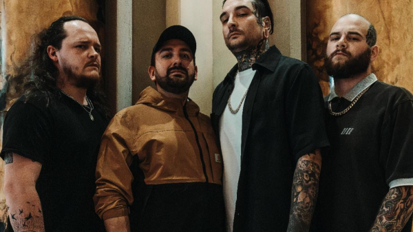 Signs Of The Swarm band studio photoshoot 2025