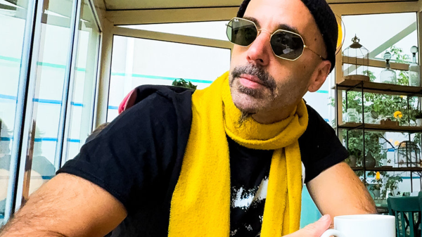 Promotional photo of Steve Blanco, known for his work as bassist and keyboardist with Imperial Triumphant.